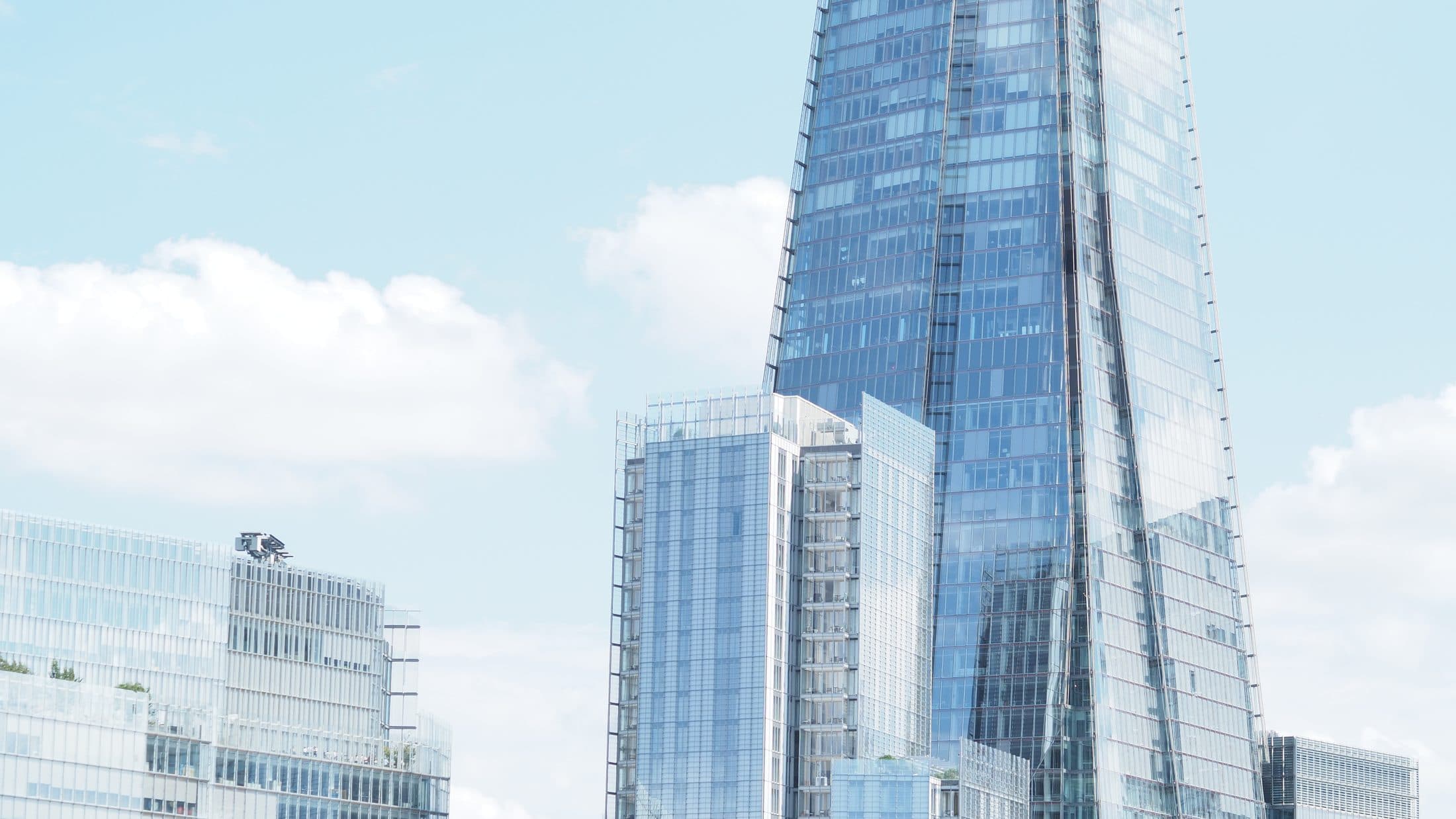 The Shard rising above the City of London