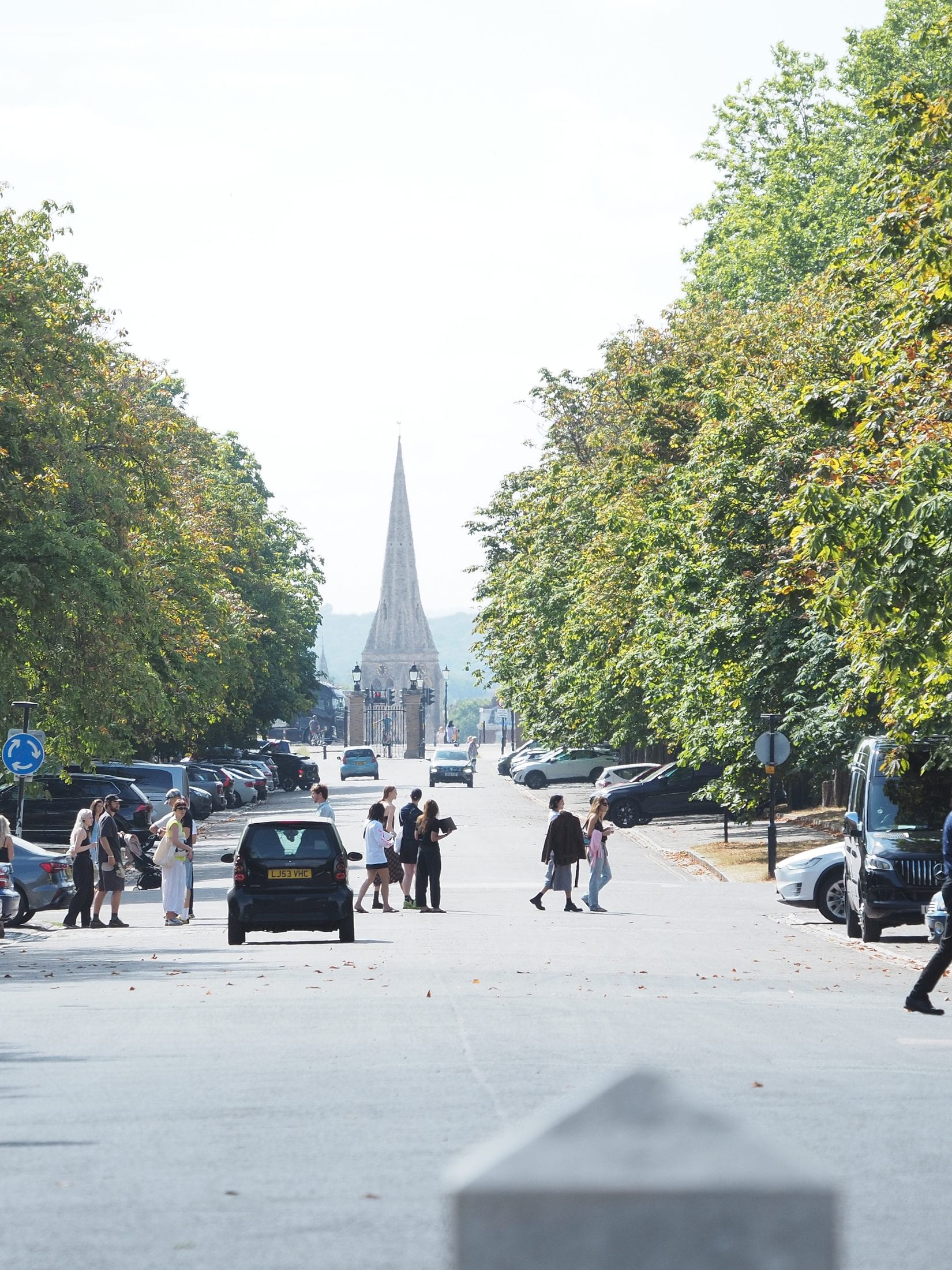 A tree-lined London avenue